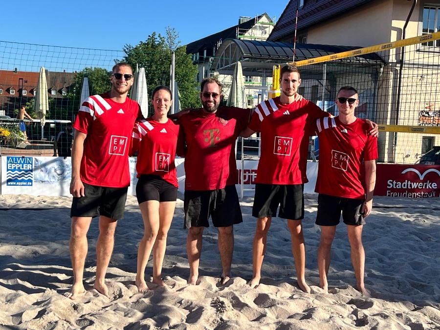 Das EMPI-Print-Team beim Beachvolleyball-Firmencup in Freudenstadt